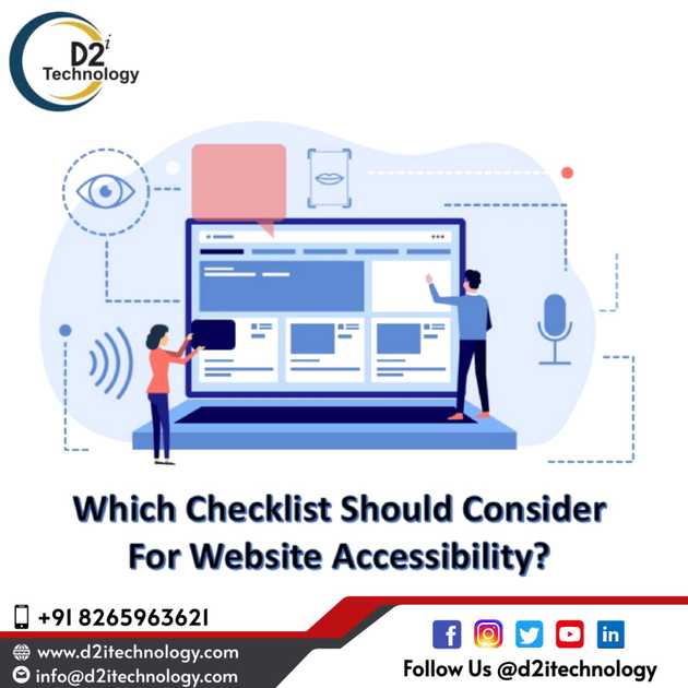 Which Checklist Should Consider For Website Accessibility?