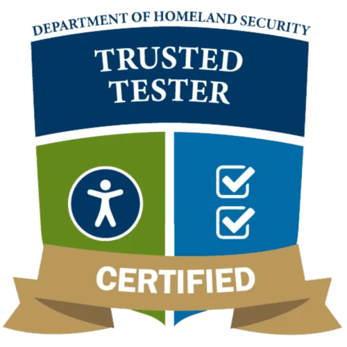 DHS Trusted Tester Certified badge