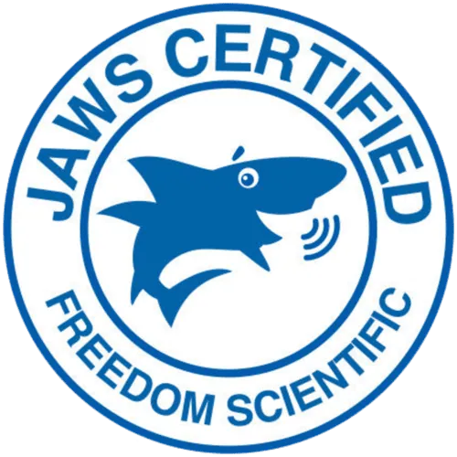 Freedom Scientific JAWS Certified badge